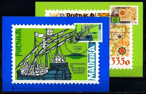 X2665)Portugal-Madeira Maxi-Karte 71/2 Entdeckung Madeiras