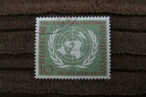 Briefmarke BRD 1955 - 10 Jahre Vereinte Nationen (UN) - 10 Pf gestempelt