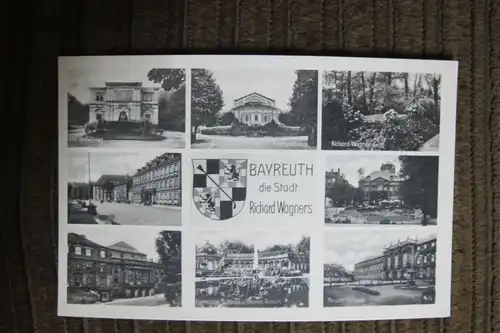 Ansichtskarte Bayreuth - die Stadt Richard Wagners, ca. 1950-1960