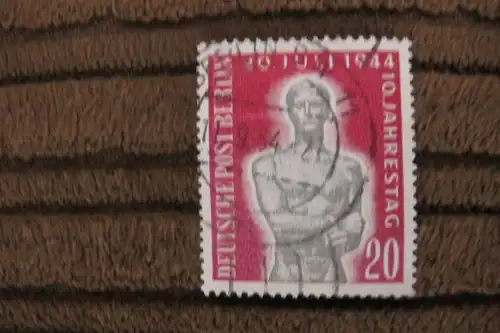 Briefmarken 1954 Berlin: 10.Jahrestag Attentat auf Hitler - 20 Pf. gestempelt