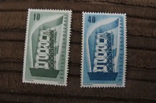 Briefmarken BRD 1956 Europa-Marken - Satz 2 Werte postfrisch komplett