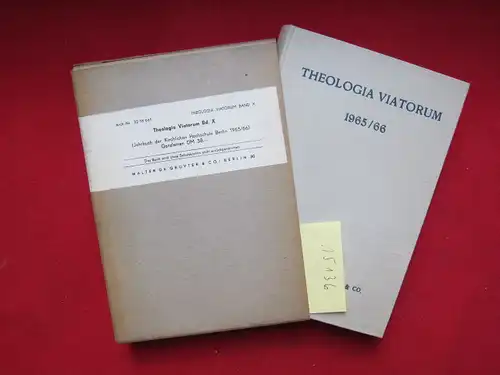 Wilckens, Ulrich [Hrsg.], Joachim Günther Karl Kupisch u. a: Theologia viatorum X : Jahrbuch der Kirchlichen Hochschule Berlin 1965/66. 