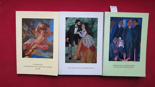 Kataloge des Wallraff-Richartz-Museum Köln : Konvolut aus 3 Bänden. 