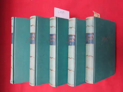 Kinau, Jakob [Hrsg.]: Gorch Fock - Band 1 - 5. Sämtliche Werke in fünf Bänden. [Johann Wilhelm Kinau (1880 - 1916), Pseudonym: Gorch Fock, Jakob Holst.]. 