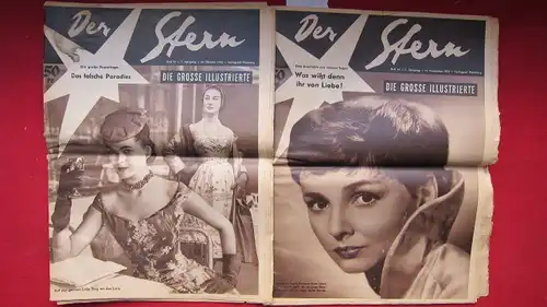 Der Stern - Die grosse Illustrierte : Heft 43 und 46/ 1954 - 7. Jahrgang : Heft 43 vom 24.10.1954 ; Heft 46 vom 14.11.1954 ; EUR
