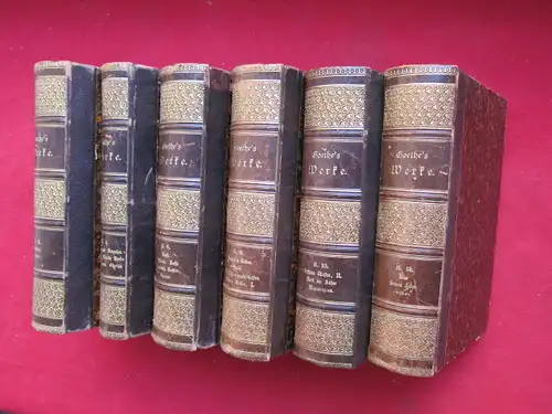Goethe, Johann Wolfgang von: Goethes Werke : 12 Bände [gebunden in 6 Bänden]. 
