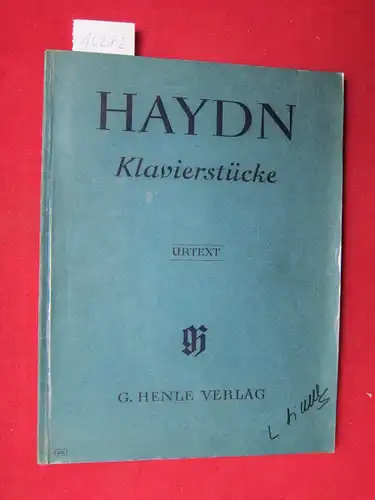 Haydn, Joseph, Sonja Gerlach (Hrsg.) und Hans-Martin Theopold: Klavierstücke [Hob. XVII: 1 - 7*. 9*] : Urtext. Nach d. Eigenschriften, Orig.-Ausgaben oder ältesten Abschriften m. Vorw. hrsg. v. S. Gerlach. Fingersatz v. H.-M. Theopold. 