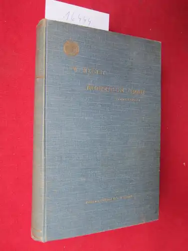 Nernst, Walther: Theoretische Chemie vom Standpunkte der Avogadro`schen Regel und der Thermodynamik. 