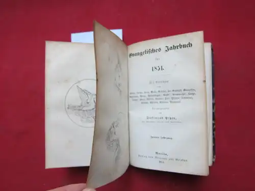 Piper, Ferdinand (Hrsg.): Evangelisches Jahrbuch für 1850. Evangelisches Jahrbuch für 1851. (2 in 1 Band) [Evangelischer Kalender. Jahrbuch für 1850 bzw. 1851]. 