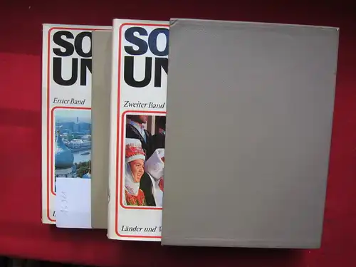 Michajlov, Nikolaj N: Sowjetunion. Band 1 und 2 nebst Kartenmappe. [Text von Nikolai Nikolajewitsch Michailow. Ins Dt. übertr. von Wolfram Bacher] Länder und Völker. 
