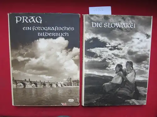 Plicka, Karel: Konvolut aus 2 Bänden: 1) Prag - Ein fotografisches Bilderbuch. / 2) Die Slowakei. [Einleitung Band 1: Prag als architektonisches Kunstwerk. Von Zdenek Wirth. ]. 