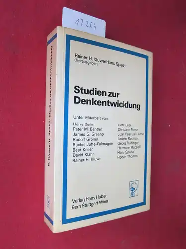 Kluwe, Rainer H. (Hrsg.), Harry Beilin (Mitverf.) Hans Spada (Hrsg.) u. a: Studien zur Denkentwicklung. 