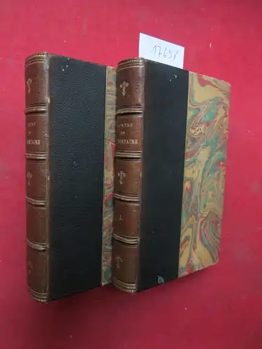 La Fontaine, Jean de, D. Jouast (Ed.) und Paul Lacroix: Contes de La Fontaine. Tome premier et deuxieme. Avec une preface de Paul Lacroix. 