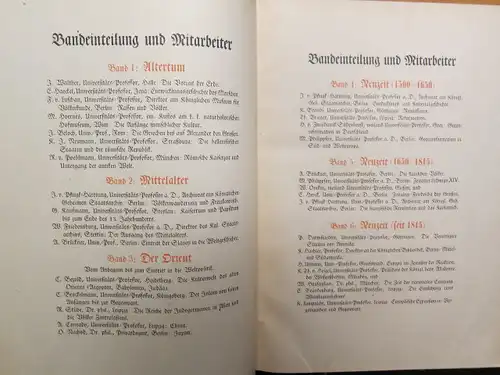 Pflugk-Harttung, Julius von (Hrsg.): [Ullsteins] Weltgeschichte : Band 1 - 6. Die Entwicklung der Menschheit in Staat und Gesellschaft, in Kultur und Geistesleben. 