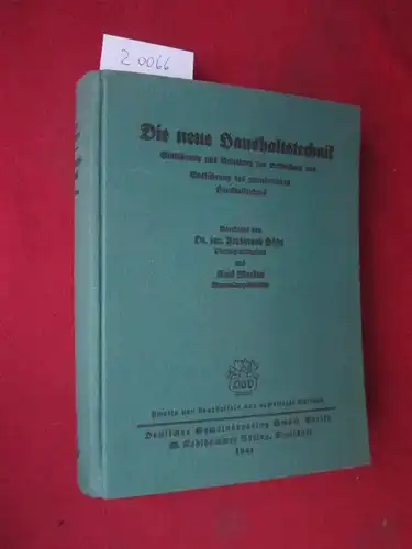 Hötte, Ferdinand und Karl Markus: Die neue Haushaltstechnik : Einführung u. Anleitung zur Aufstellung u. Ausführung d. gemeindlichen Haushaltsplans. Verwaltungsrechtliche Kommentare und Handbücher ; Bd. 10. 