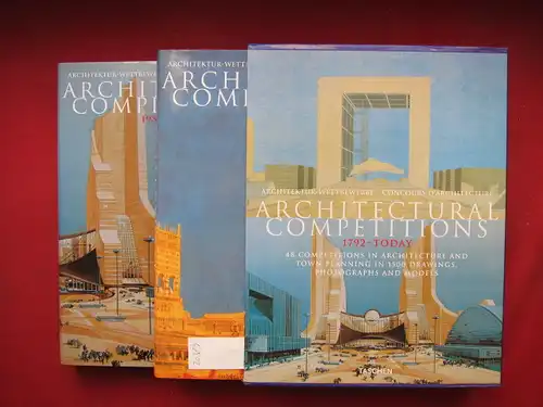 Jong, Cees de und Erik Mattie: Architectural competitions = Architektur-Wettbewerbe. 1792 - Today [2 Bände/Vol.] Concours D`Architecture. 48 Competitions in architecture and town planning in 1500 drawings, photographs and models. 