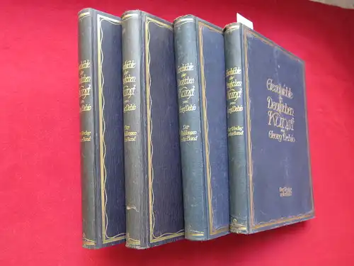 Dehio, Georg: Geschichte der deutschen Kunst. 4 Bände (Je 2 Text- und Abbildungsbände.) [Des Textes erster - zweiter Band. Der Abbildungen erster - zweiter Band.]. 