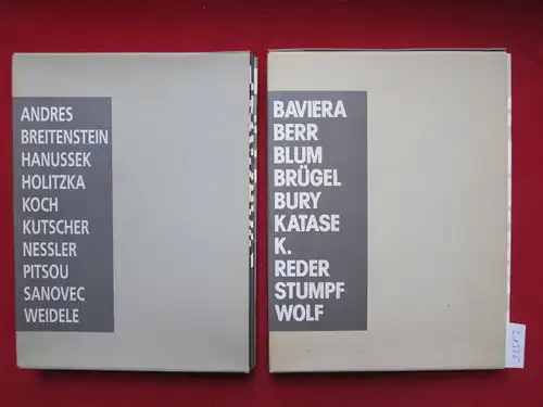 Petzinger, Renate (Red.) und Volker Rattemeyer (Hrsg.): 2 Schuber: 1) OKTOGON : [3. Juni bis 16. August 1987] / 2) OKTOGON II [13. Mai bis 8. Juli 1990]. 