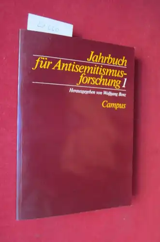 Benz, Wolfgang (Hrsg.), Werner Bergmann Henning Melber u. a: Jahrbuch für Antisemitismusforschung. hrsg. für das Zentrum für Antisemitismusforschung der Technischen Universität Berlin. 