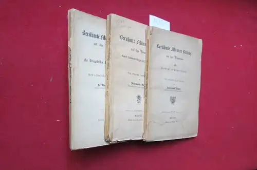 Meyer, Ferdinand: Berühmte Männer Berlins und ihre Wohnstätten. Band 1 - 3 [komplett] Nach urkundlichen Quellen bearbeitet. 