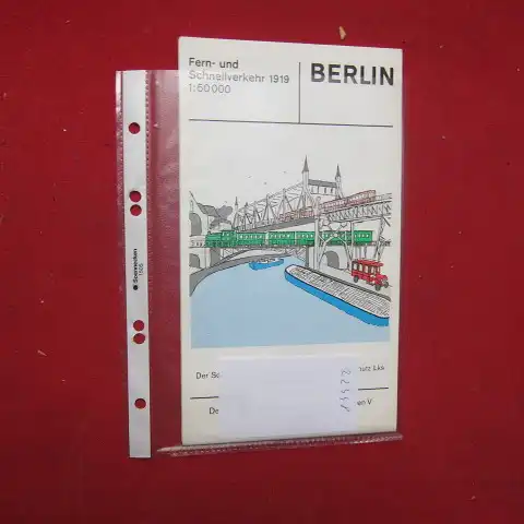 Sen. f. Bau- u. Wohnungswesen V (Hrsg.): Berlin. Fern- und Schnellverkehr 1919. [Maßstab 1:50 000] Sen. f. Stadtentwicklung und Umweltschutz Lks Landeskonservator. 