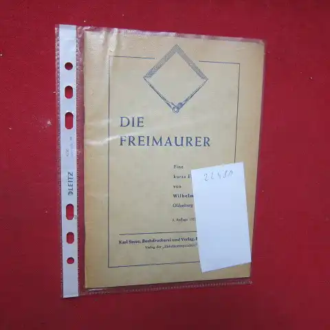 Stukenberg, Wilhelm: Die Freimaurer - Eine kurze Einführung. 