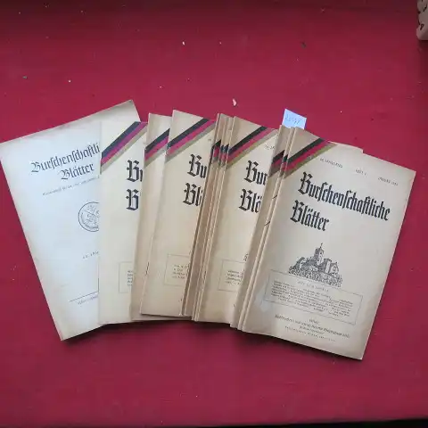 Deutsche Burschenschaft (Hrsg.): Burschenschaftlichen Blätter - Monatsschrift für die alten und jungen Burschenschaftler. Heft 1 - 12 [in 11]. 