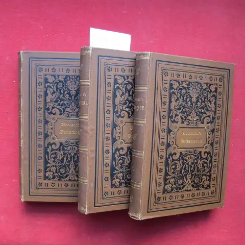 Boccaccio, Giovanni und Dietrich Wilhelm Soltau: Giovanni Boccaccio`s Dekameron : Band 1 - 3 [komplett] Aus dem Italienischen von D. W. Soltau. 