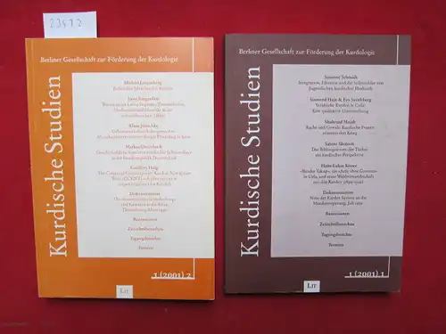 Borck, Carsten (Red.), Eva Savelsberg  Europäisches Zentrum für Kurdische Studien (Hrsg.) u. a: Kurdische Studien. 1. Jahrgang (2001) 1+2. Berliner Gesellschaft zur Förderung der Kurdologie. 