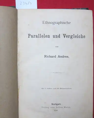 Andree, Richard: Ethnographische Parallelen und Vergleiche. 