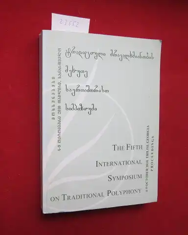 Tsurtsumia, Rusuda, Joseph Jordania  International Research Center of traditional Poliphony of Tbilisi Vano Saradjishvili State Conservatoire a. o: The fifth international symposium of traditional polyphony. [with 1 CD: audio and video examples for PC]. 