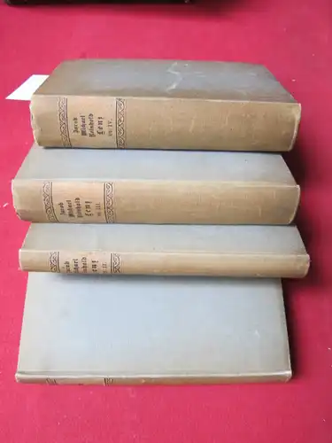 Lenz, Jakob Michael Reinhold und Ernst Lewy [Hrsg.]: Gesammelte Schriften : In 4 Bänden [komplett]. 1: Dramen. 2: Gedichte. 3: Plautus. Fragmente. 4: Prosa. 