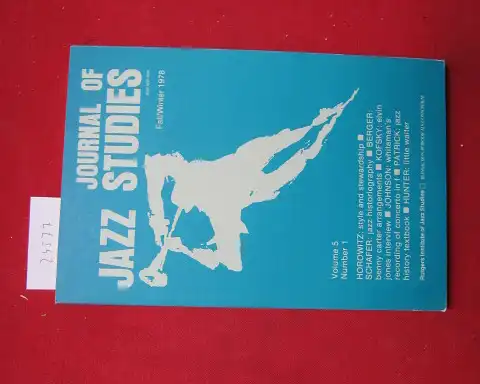 Nanry, Charles (ed.) and David A. Cayer (ed.): Journal of Jazz Studies. Vol. 5 Number 1. Fall / Winter 1978. 