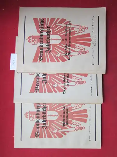 Klose, Hans, Lothar Friedrich Zotz Marga Heyne u. a: Brandenburgische Jahrbücher Nr. 13, 14/15, 17 . Schriftenreihe für Natur- u. Landschaftsschutz / Geschichtsforschung / Archivwesen / Boden- u. Baudenkmalpflege / Volkskunde / Heimatmuseum. 