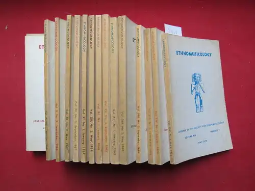 Merriam, Alan P. (Ed.), David P. McAllester (Ed.) Bruno Nettl (Ed.) a. o: Ethnomusicology. Volume 9 / 1965 - Vol. 14 / 1970 (18 Hefte) Journal of the Society for Ethnomusicology. 