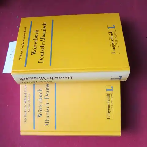Fiedler, Wilfried, Ardian Kloai Oda Buchholz u. a: Wörterbuch Albanisch-Deutsch und Deutsch-Albanisch [2 Bände]. 