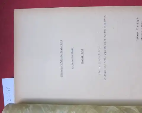 Voigt, Lothar: Meine Einstellung zum pädagogischen Formalismus. Wissenschaftliche Hausarbeit. 2. Lehrerprüfung. Herbst 1951. 