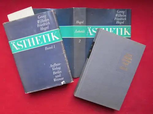 Hegel, Georg Wilhelm Friedrich und Friedrich Bassenge: Ästhetik. Band I und II (komplett) Mit einem ausführl. Register versehen von Friedrich Bassenge. 