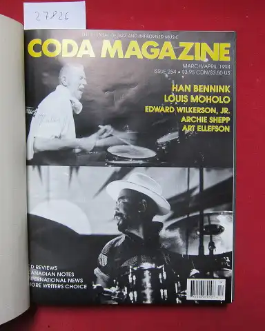 Norris, John (founder) and William E. Smith (ed.): CODA Magazine. Issue 254 - 261 [bound in 1]. The Journal of Jazz and Improvised Music. 