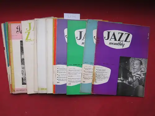 McCarthy, Albert J: Jazz monthly. Konvolut aus 14 Heften. [Vol. 1 no.3, vol. 4, no. 5, vol. 6, no. 12, vol.7, no. 1-3, vol. 8, no. 4+10-12, vol. 9, no. 9-12] The Magazine of Intelligent Jazz Appreciation (Affiliated to the National Jazz Federation). 