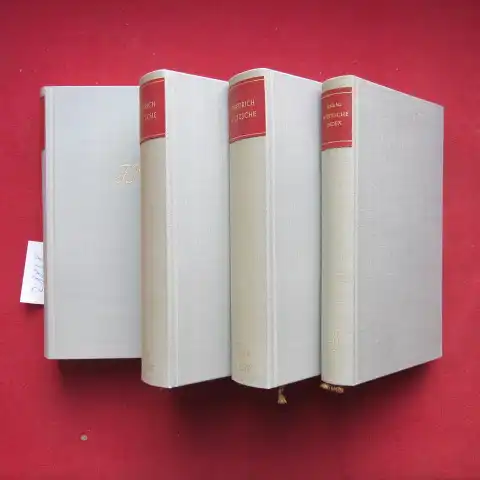 Schlechta, Karl und Friedrich Nietzsche: Werke in 3 Bänden + Nietzsche - Index [= 4 Bände]. 