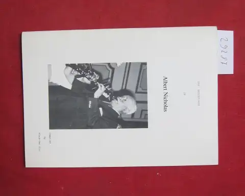 Dürr, Klaus-Uwe: The recordings of Albert Nicholas. 