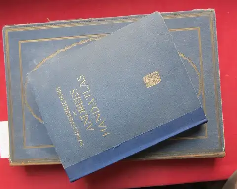 Andree, Richard und Ernst Ambrosius: Andrees Allgemeiner Handatlas in 228 Haupt- und 211 Nebenkarten : Mit vollst. alphab. Namenverzeichnis im besond. Bande [2 Bände]. Hrsg. von Ernst Ambrosius. 