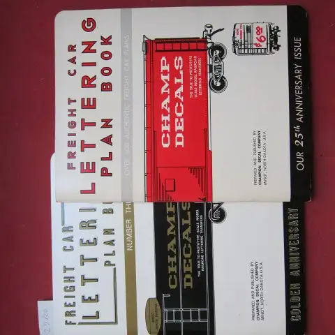 Champion Decal Company: Freight car lettering plan book. Number 2 + 3. 