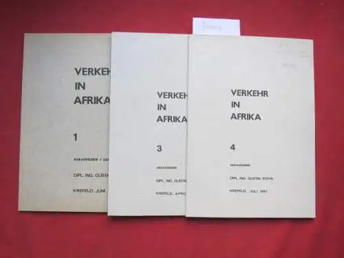 Röhr, Gustav: Verkehr in Afrika ; Heft 1,3 und 4. [Juni 1966, April und Juli 1967]. 