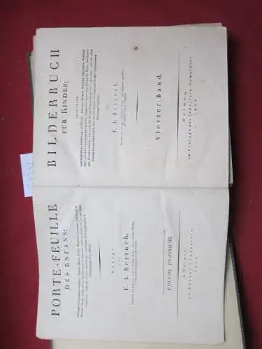 Bertuch, F[riedrich] J[ustin]: Bilderbuch für Kinder [4. Band]: enthaltend eine angenehme Sammlung von Thieren, Pflanzen, Blumen [...] gestochen, und mit einer kurzen wissenschaftlichen, und den.. 