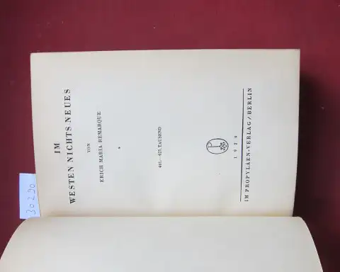 Remarque, Erich Maria: Im Westen nichts Neues : [Roman]. 