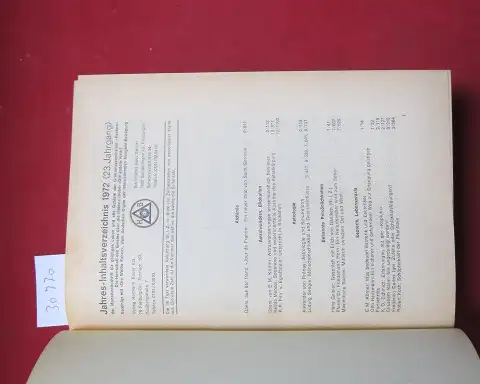 Geisler, Hans (Schriftl.): esotera. Die Herrschaft des Geistes über die Materie. Vormals "Die andere Welt". 23. Jahrgang (12 Hefte gebunden in 1). 