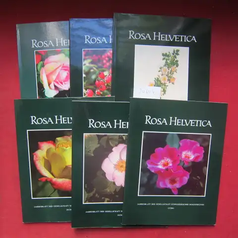 Wenerweser, Heidi (Red.) und Anna-Barbara Hofer: Rosa Helvetica (6 Hefte: Nr. 17, 19, 20, 22, 24, 31) Jahresblatt der Gesellschaft Schweizerischer Rosenfreunde. Pubblicazione annuale della Societa Svizzera Degli Amici Della Rosa. 