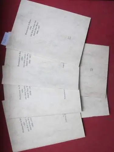 Wyss, Pit: Postmaster in Klau oder aus dem Leben von Jakob Otto Wyss 1846 - 1927. Teil 1-6. Als Familienmanuskript gedruckt. Heft 15-20. 